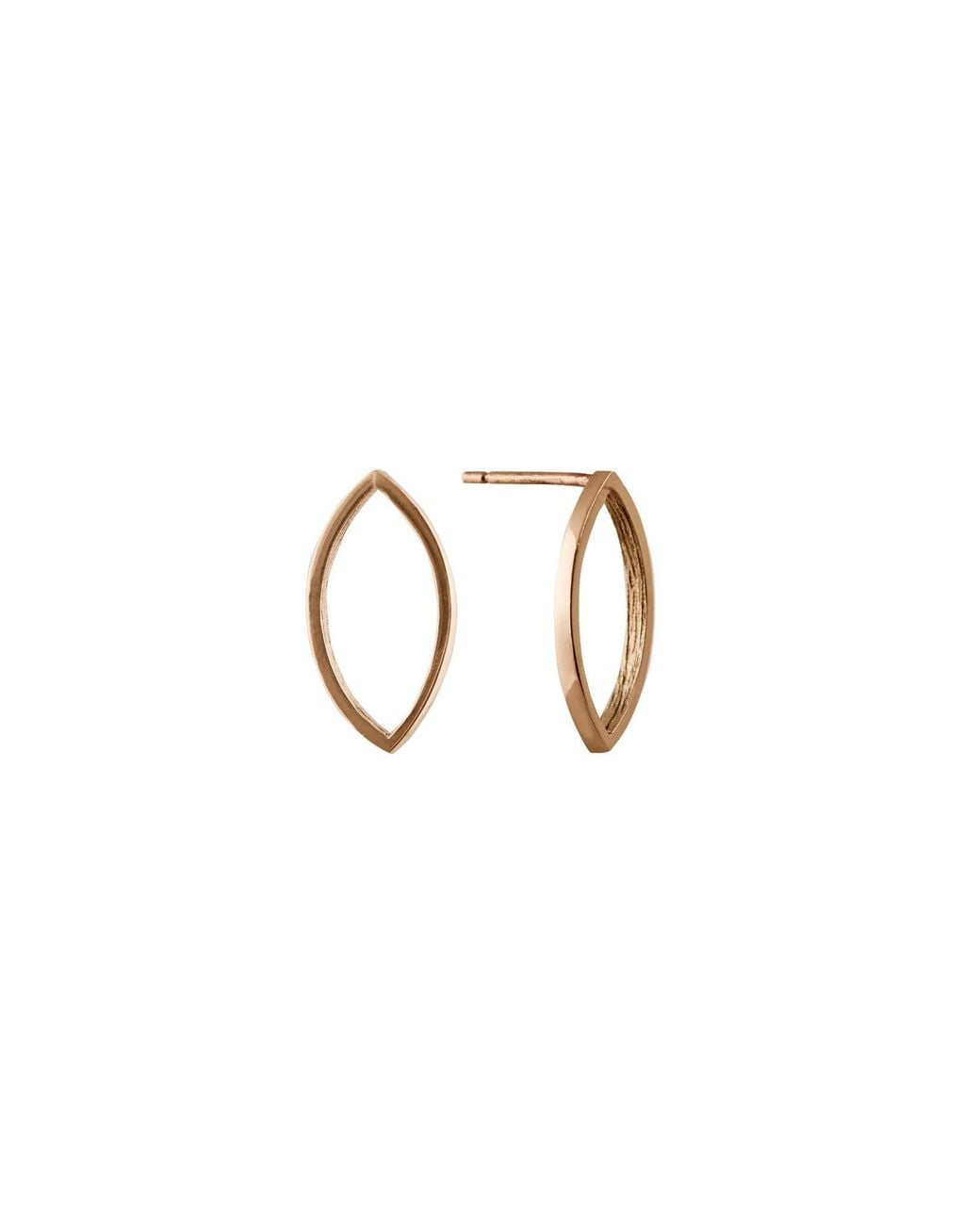 Edge Only Metallic Marquise Slice Earrings