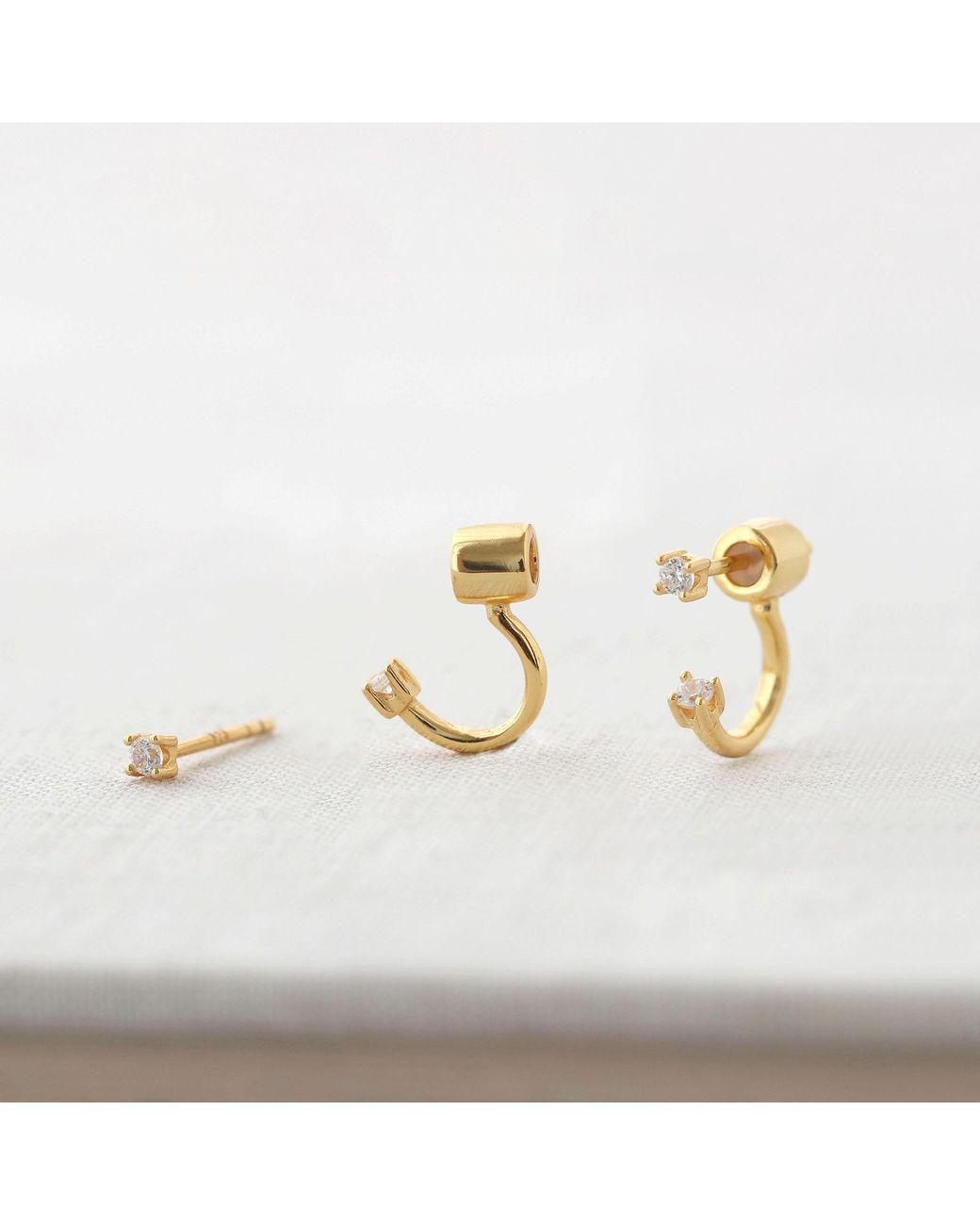 Kris Nations Metallic Petite Crystal Arc Earring Jackets