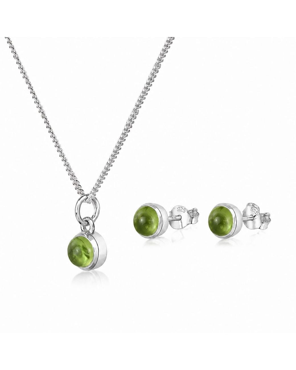 The Jewellery Store London White August Birthstone Jewellery Set