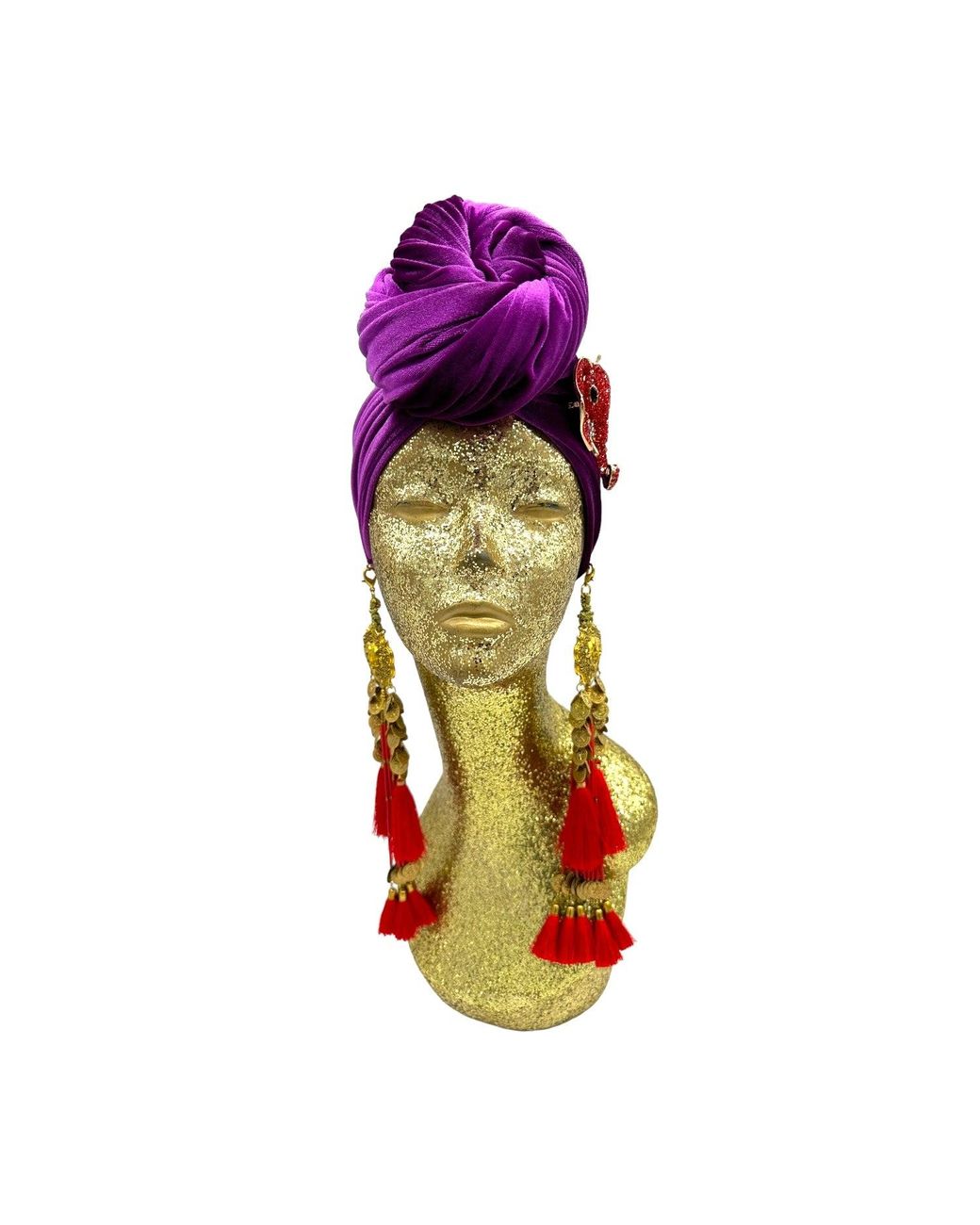 Julia Clancey Red Plum & Ruby Nellita Dream Turban