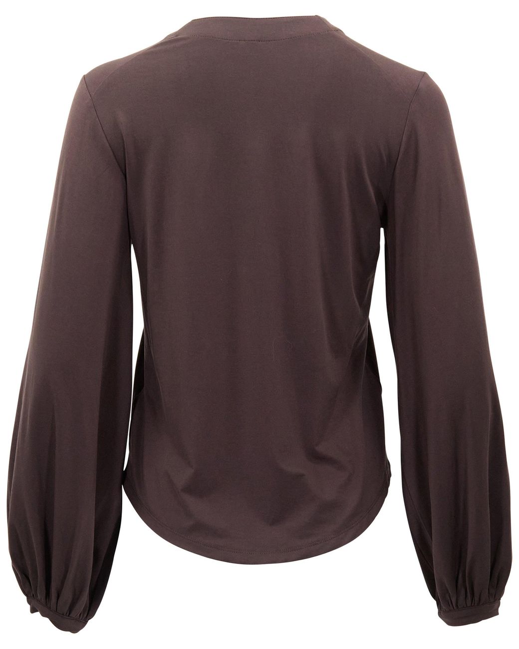 Lords of Harlech Val Brownie Lyocell Stretch V-Neck Top
