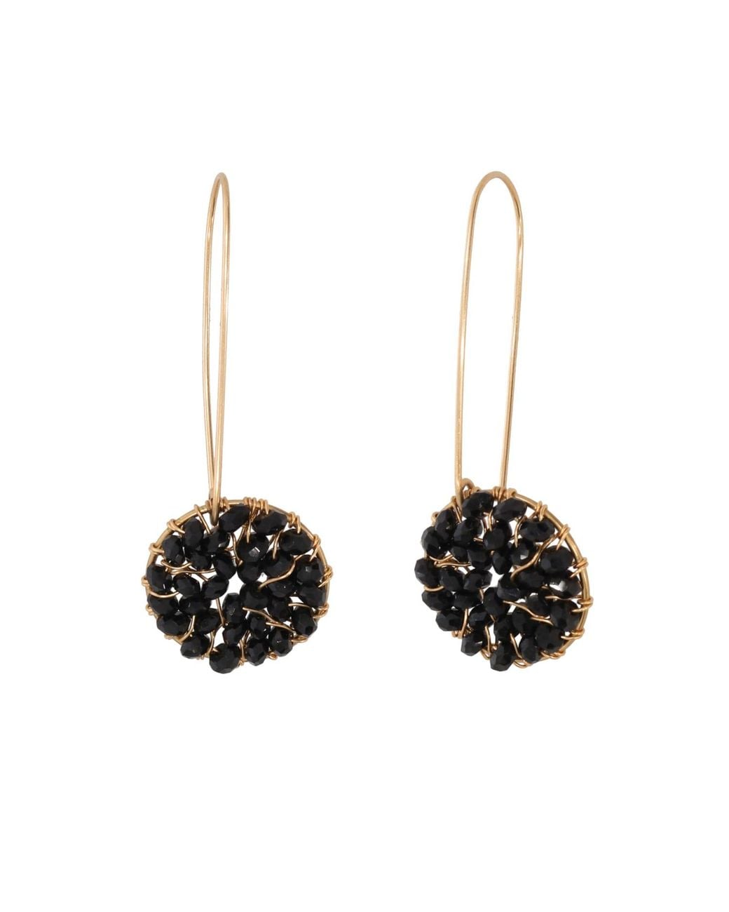 Corina Mardari Jewelry Black Tourmaline Handcrafted-Filled Earrings