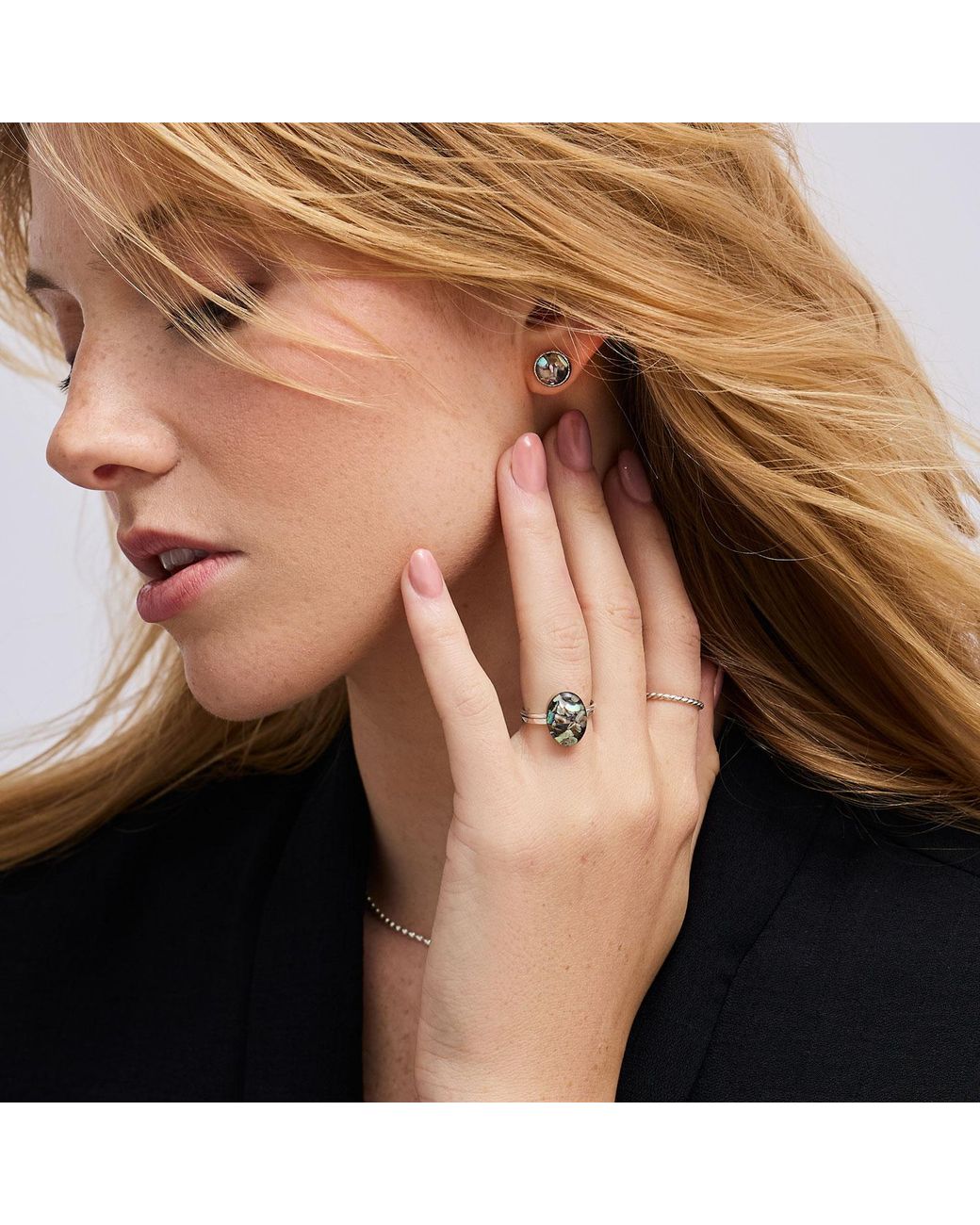 Kate Koel Metallic Round Earrings
