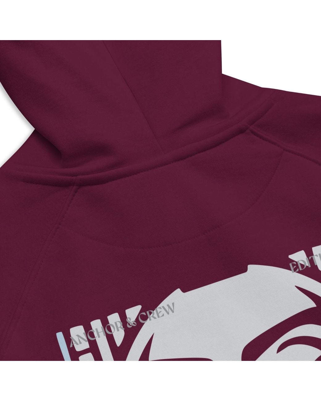 Anchor and Crew Purple Burgundy Two Elysian Editions Organic Cotton Hoodie for men