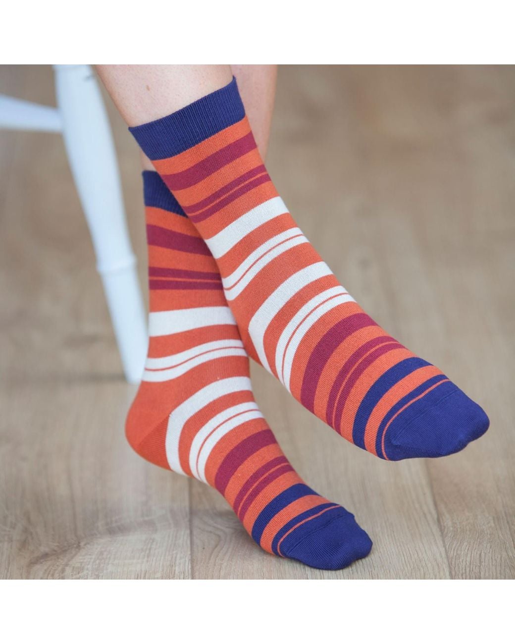 Peper Harow - Made in England Blue Christmas Tree & Elizabeth Ginger Socks Bundle