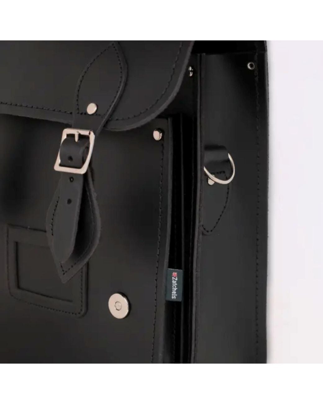 Zatchels Blue Handmade Leather Small City Backpack