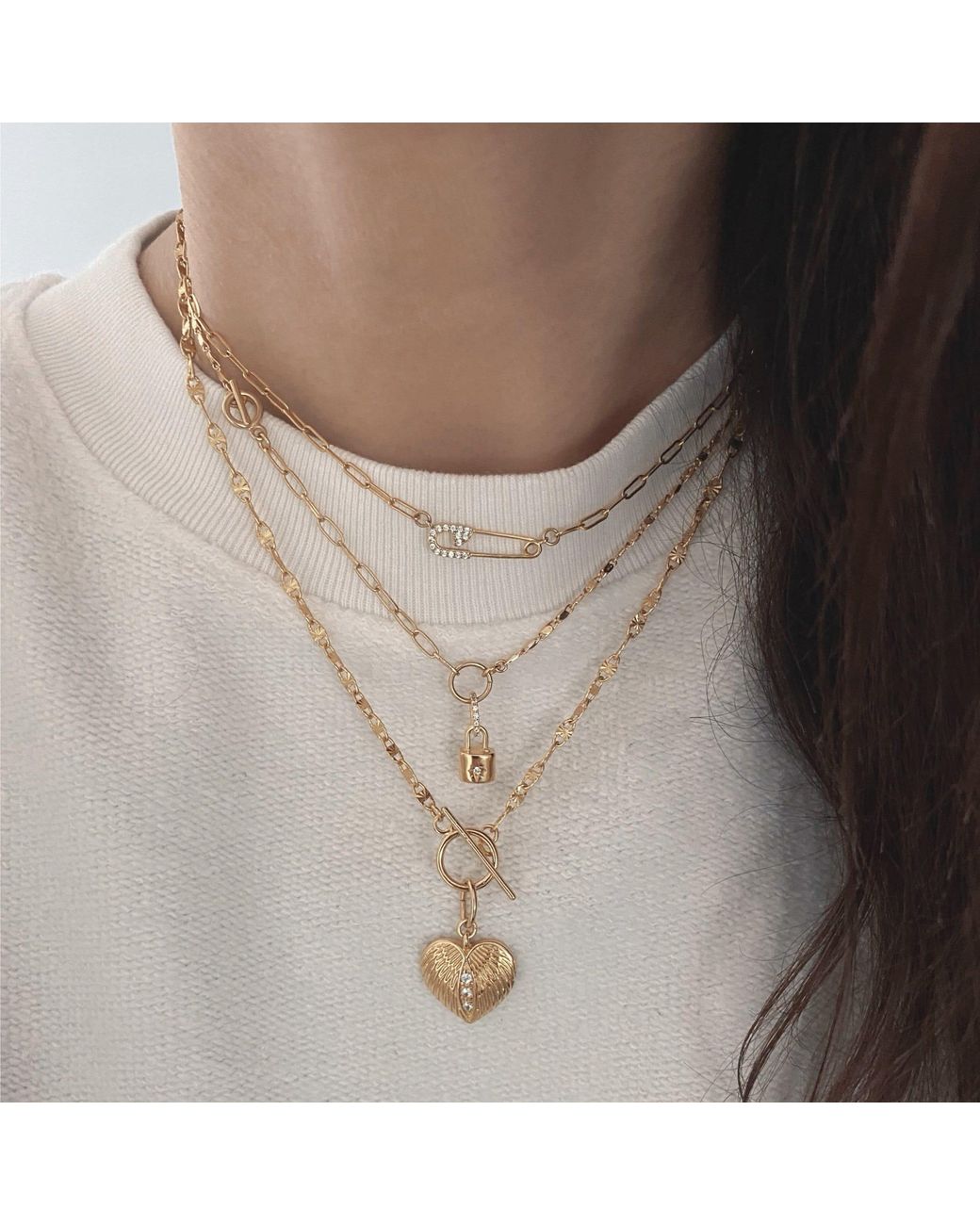 IN CAUDA VENENUM Metallic Milo Necklace