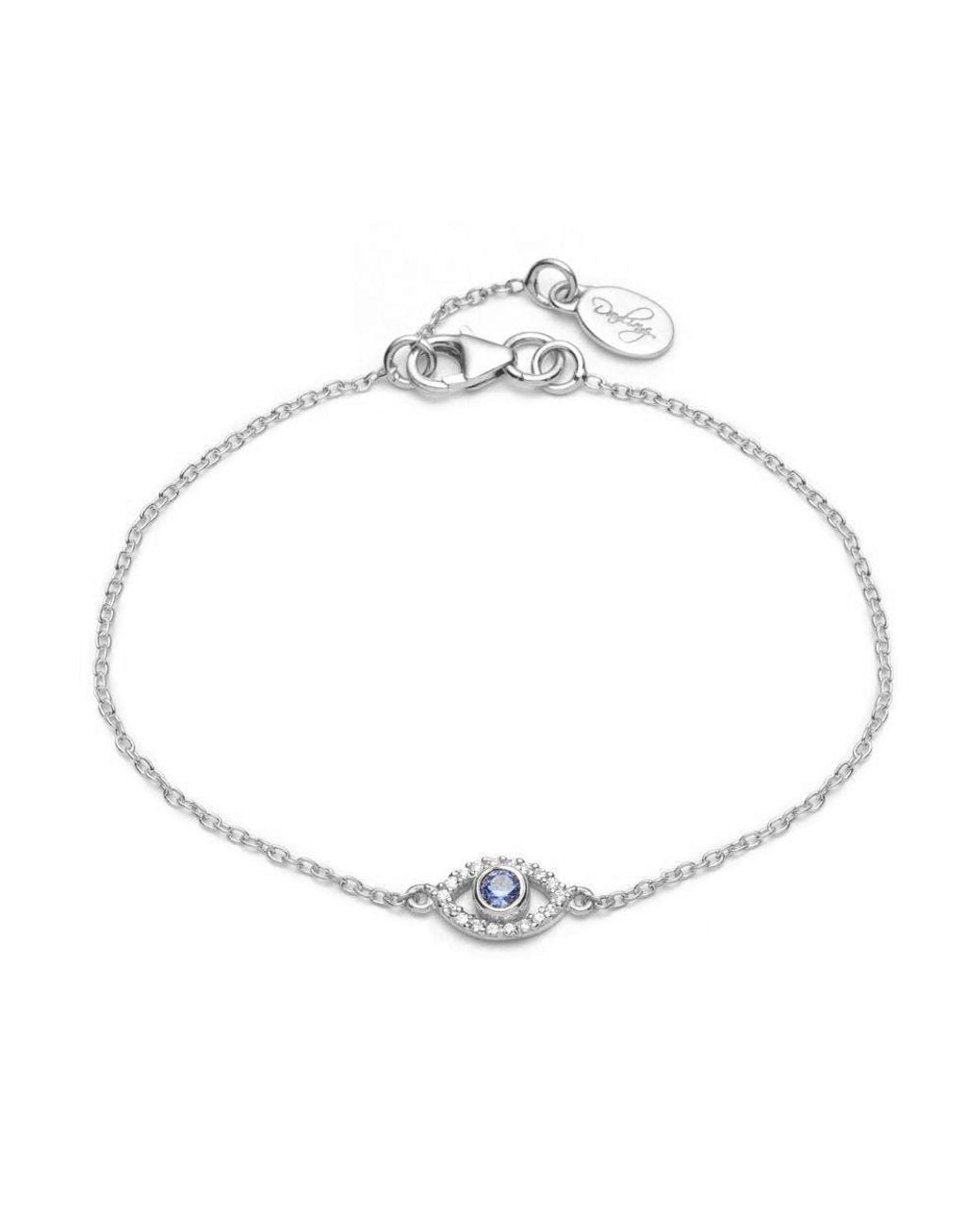 With Love Darling Metallic Sparkly Eye Bracelet