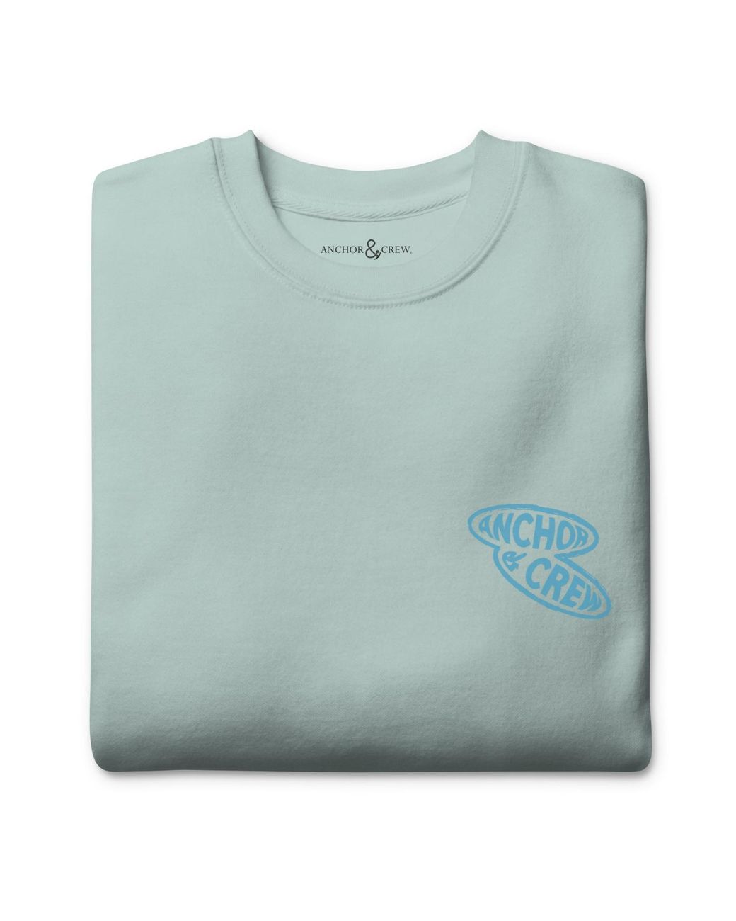Anchor and Crew Blue Ice Surf N Waves Passenger Organic Cotton Sweatshirt