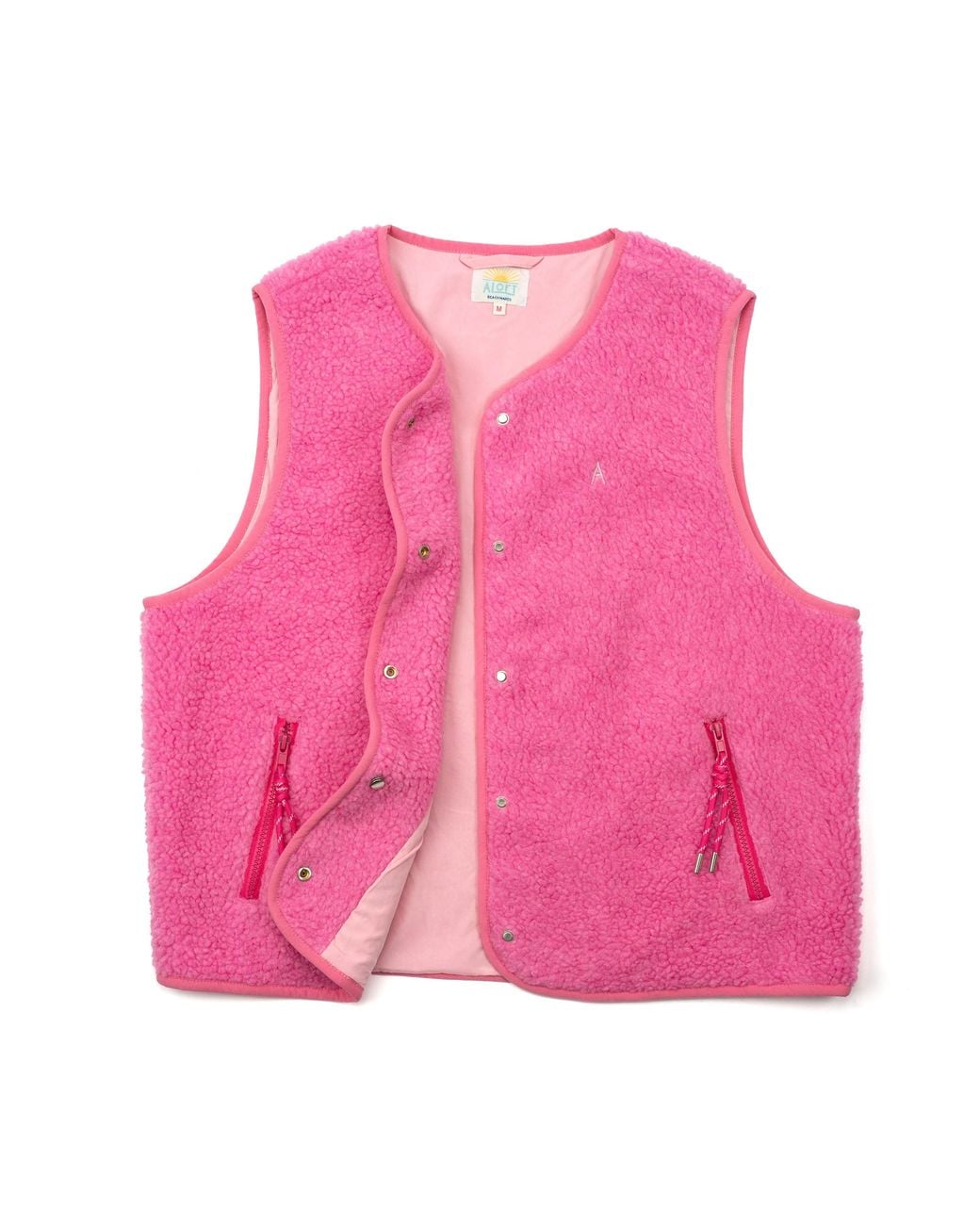 ALOFT Pink Windproof Hot Fleece Gilet