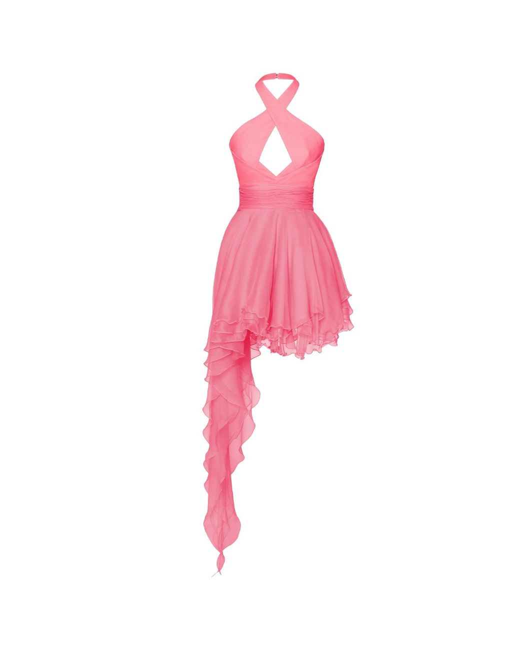 Anse Victorin Pink Pantha Silk Dress