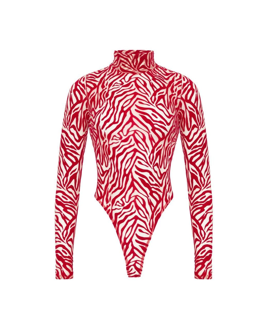 Perilla Lingerie Red Kylie Bodysuit Long