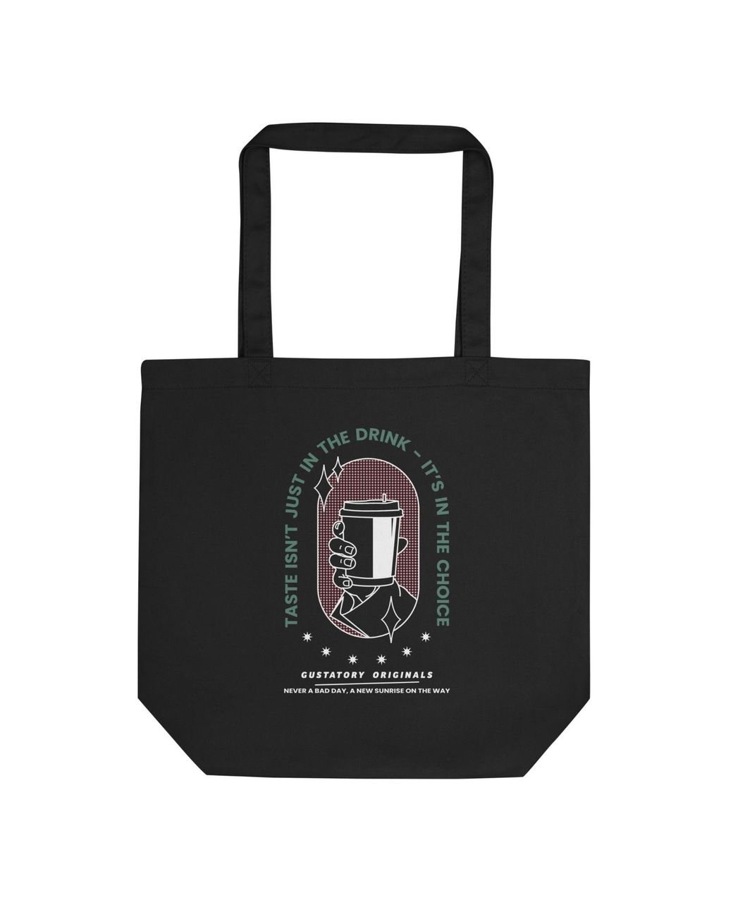 Anchor and Crew Black Gustatory Originals Good Taste. Recycled Cotton Tote Bag