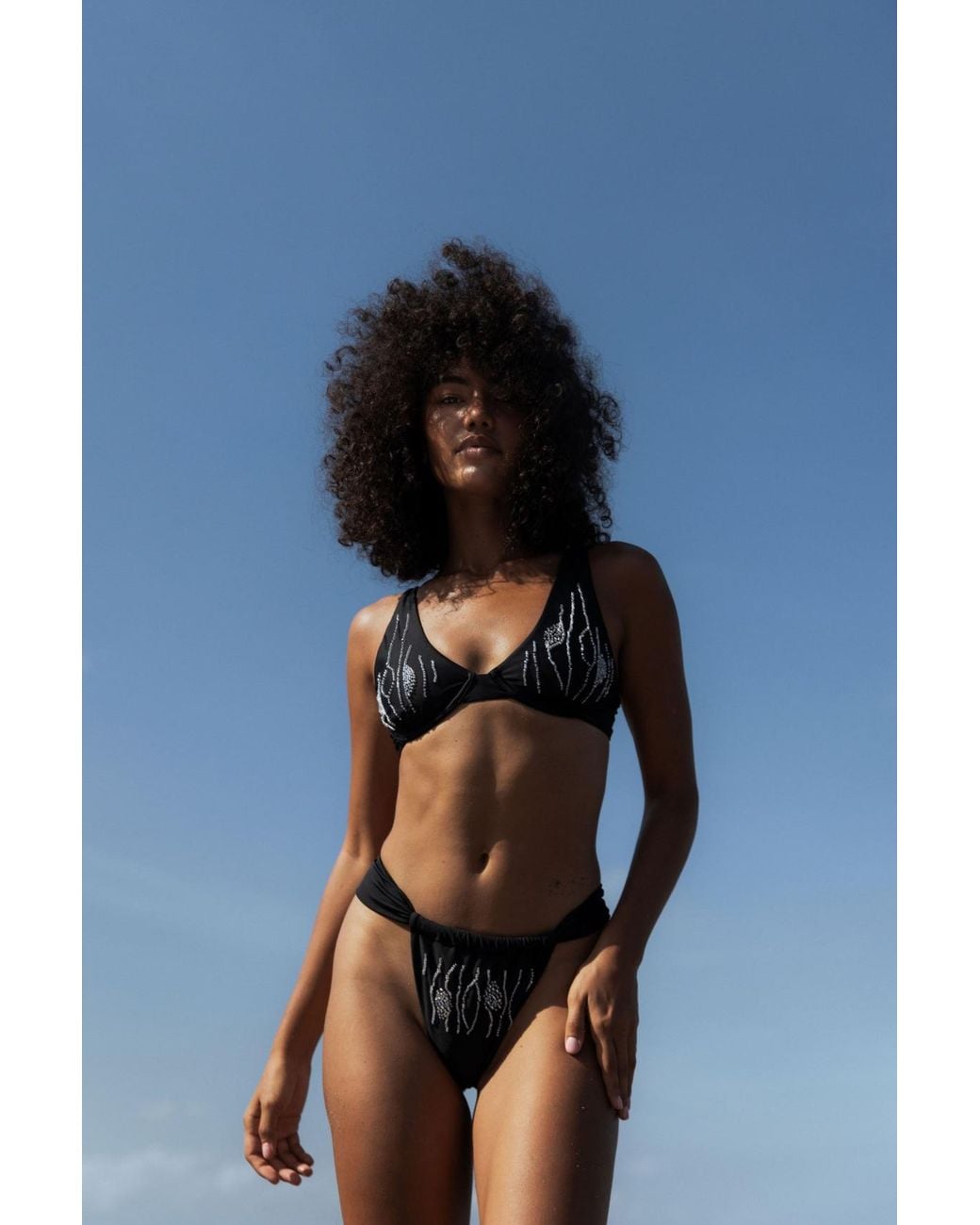 Raw Potential Black Oria Bikini Top