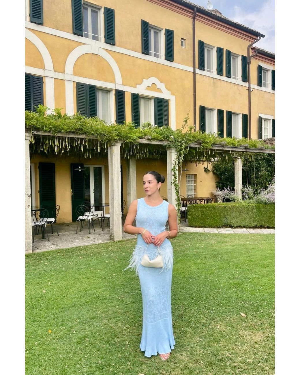 Andreeva Blue Aqua Bamboo Knit Dress