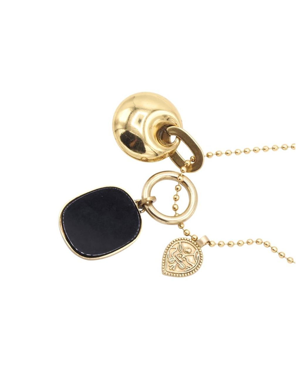 Sita Nevado White Dark Coal Necklace