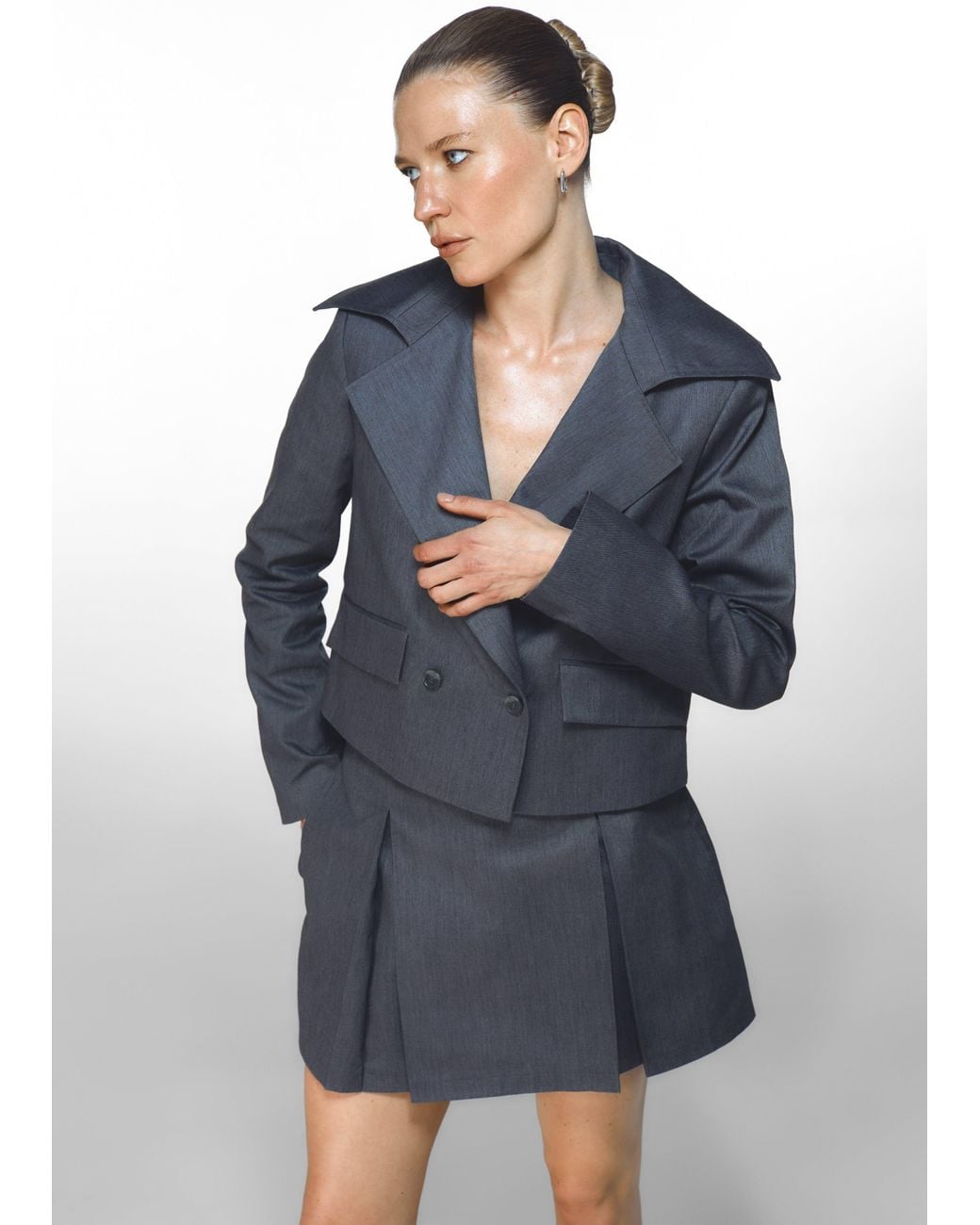 HER CIPHER Gray Seasycle Jacket