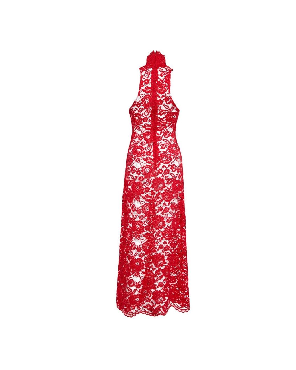 Sarah Regensburger Red Blood Lace Dress