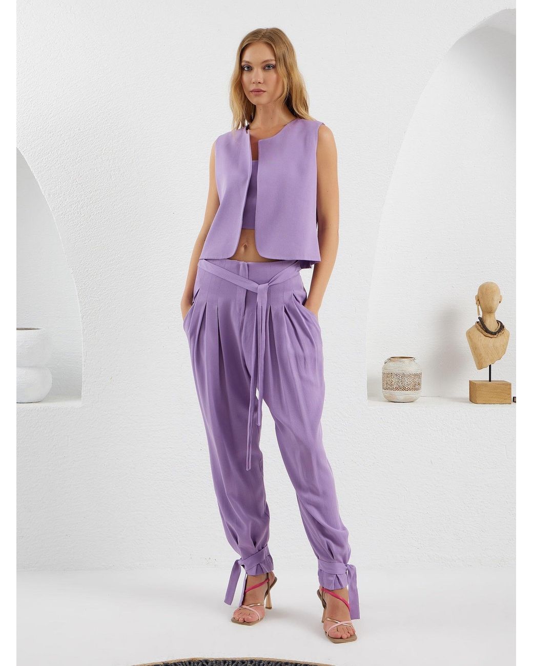 Lumina Eligma Purple The Arabesque Pants Ensemble