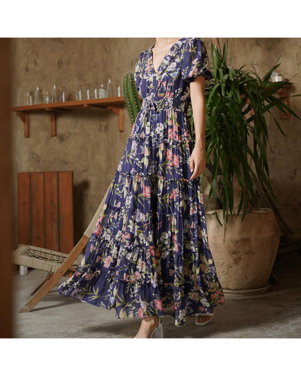 Yumi Kim Blue Farrah Amalfi Dress