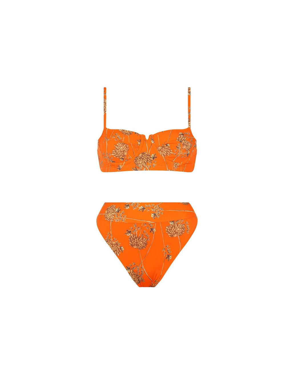 Aguaclara Orange Riad Short Bustier Top