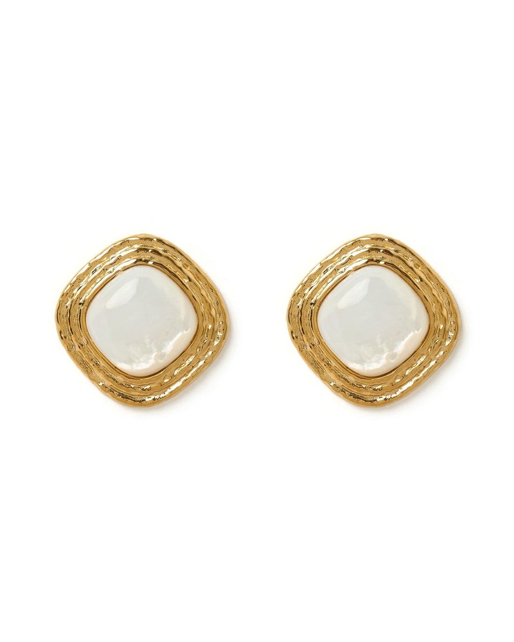 ARMS OF EVE Metallic Ophelia Mother Of Pearl Earrings