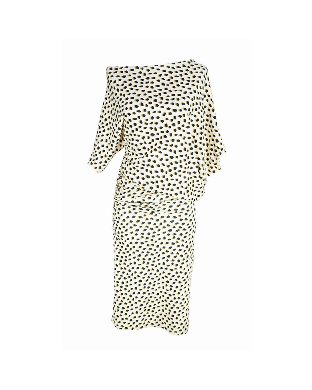 Jennafer Grace White Neutrals Dottie Cat Angle Dress