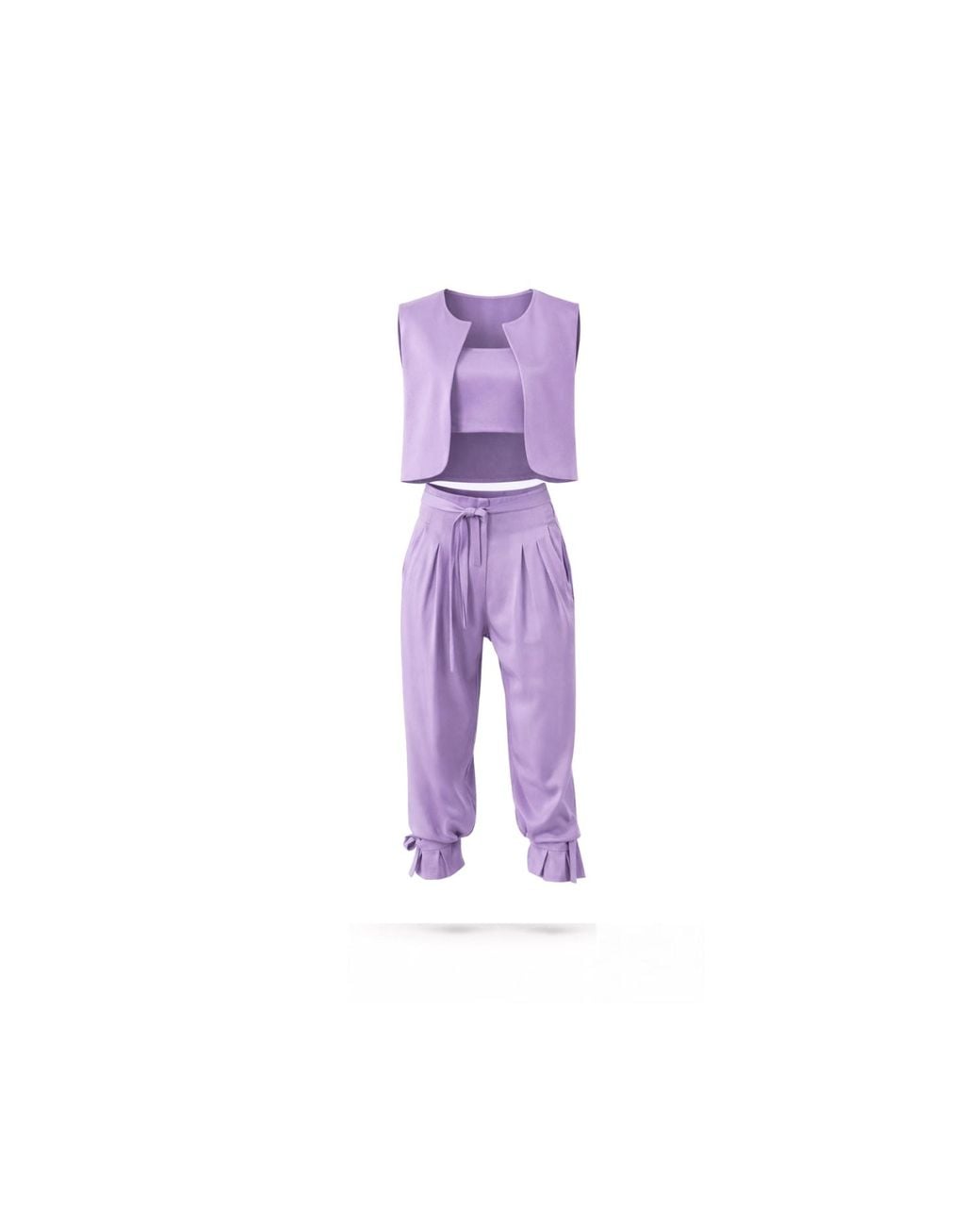 Lumina Eligma Purple The Arabesque Pants Ensemble