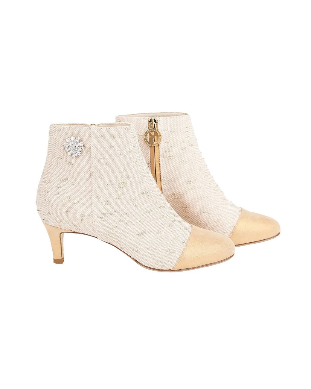 Moon D'elle Natural Neutrals Eclisse Ankle Boots