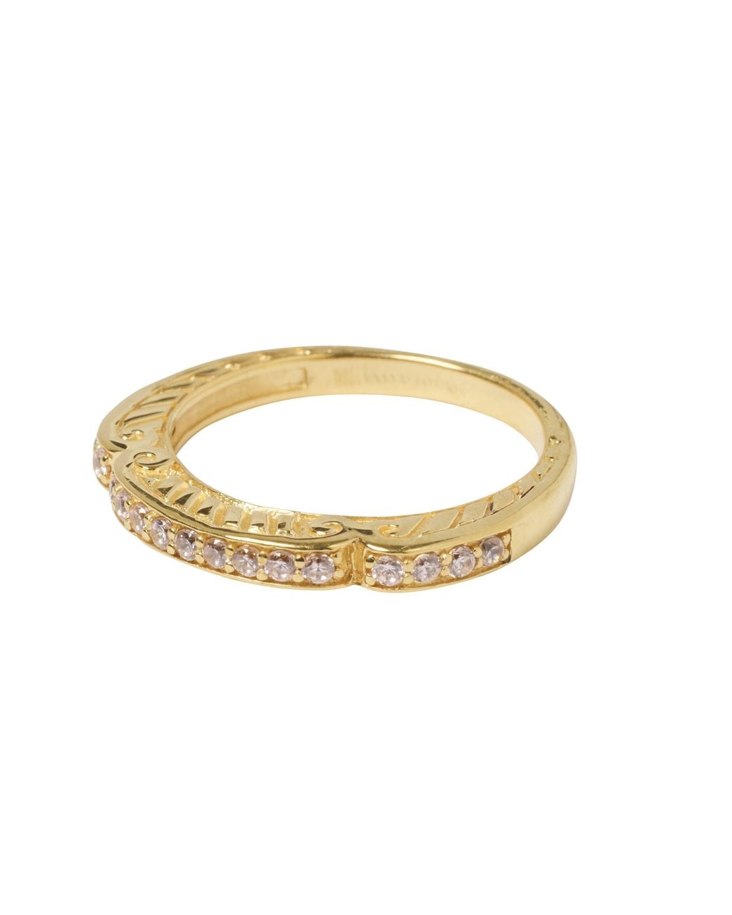 YAA YAA LONDON Metallic Jeweled Stacking Ring
