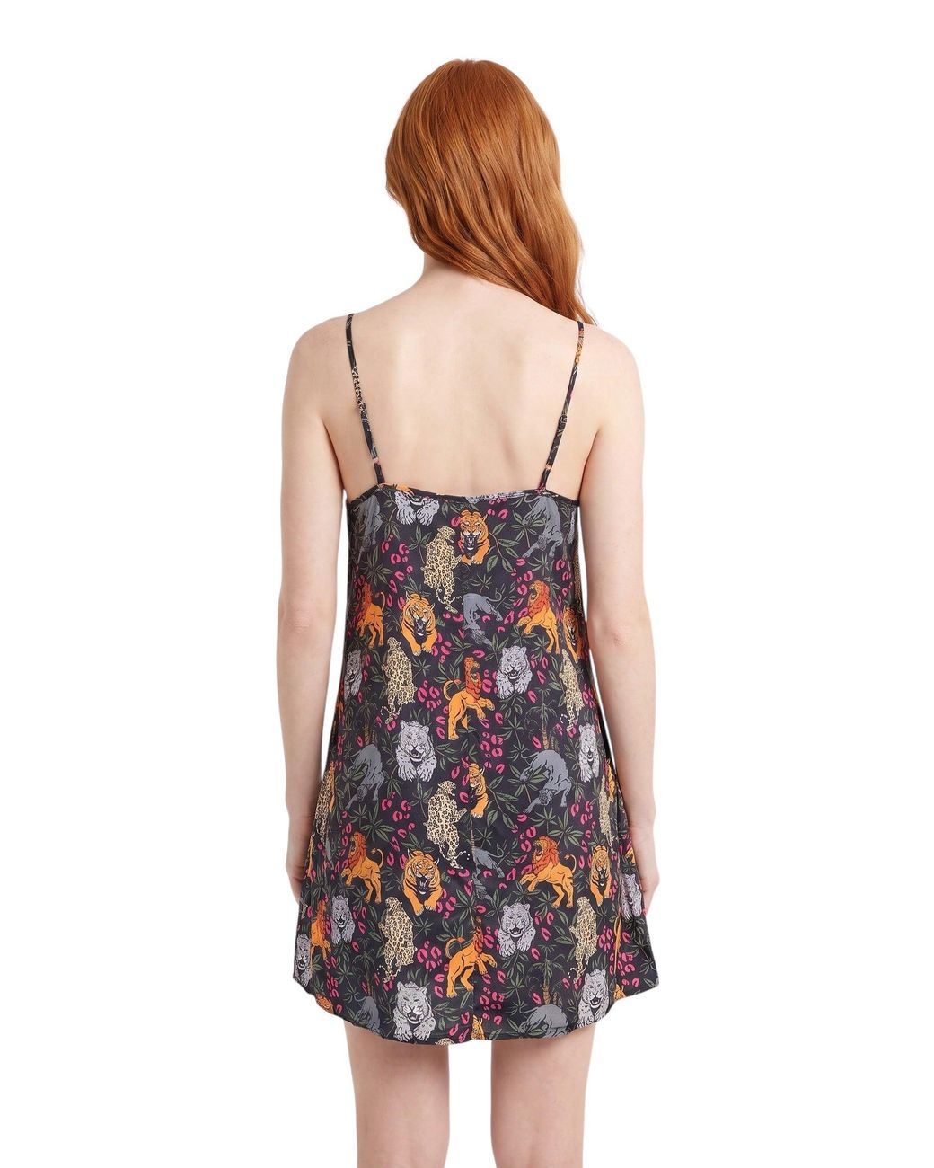 Any Old Iron Blue Big Cats Short Dress