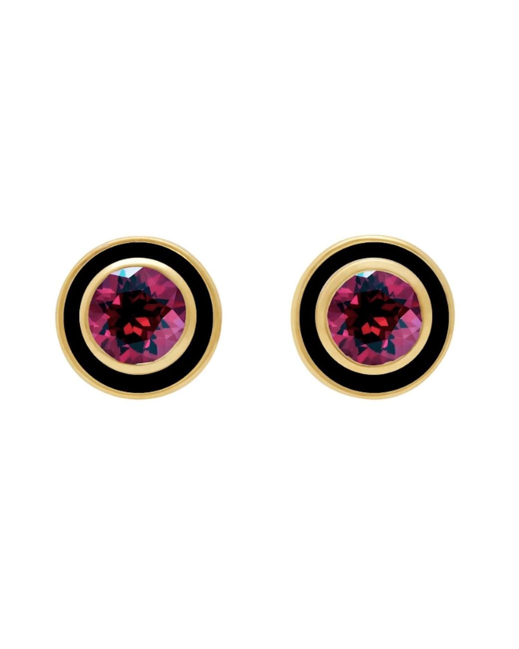 Augustine Jewels Multicolor Rhodolite Enamel Earrings