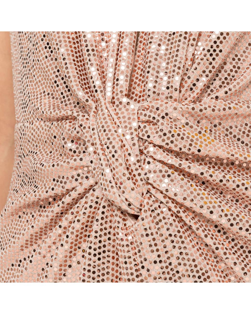 Nissa Natural Backless Sequin Maxi Dress