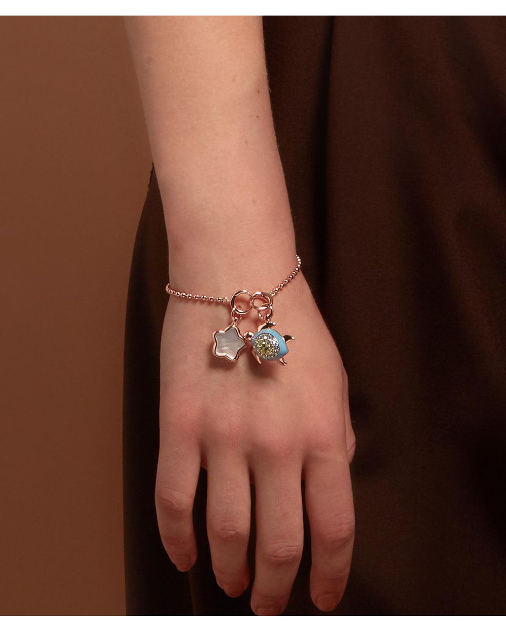 Onia Metallic Baby Sphere Bracelet