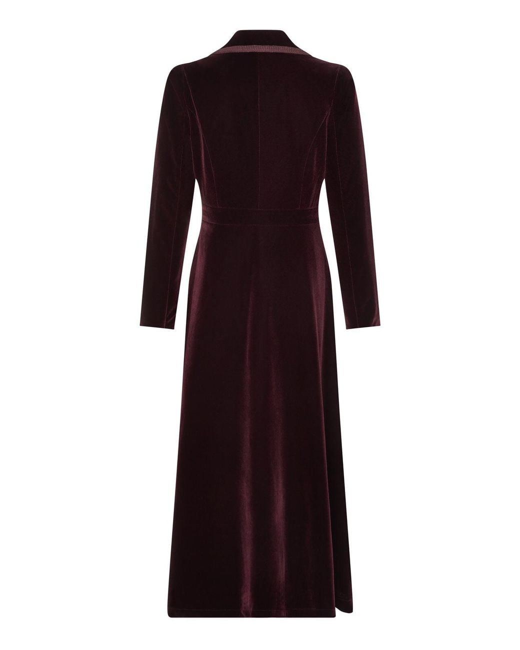 Guinea London Purple Velvet Dress Coat