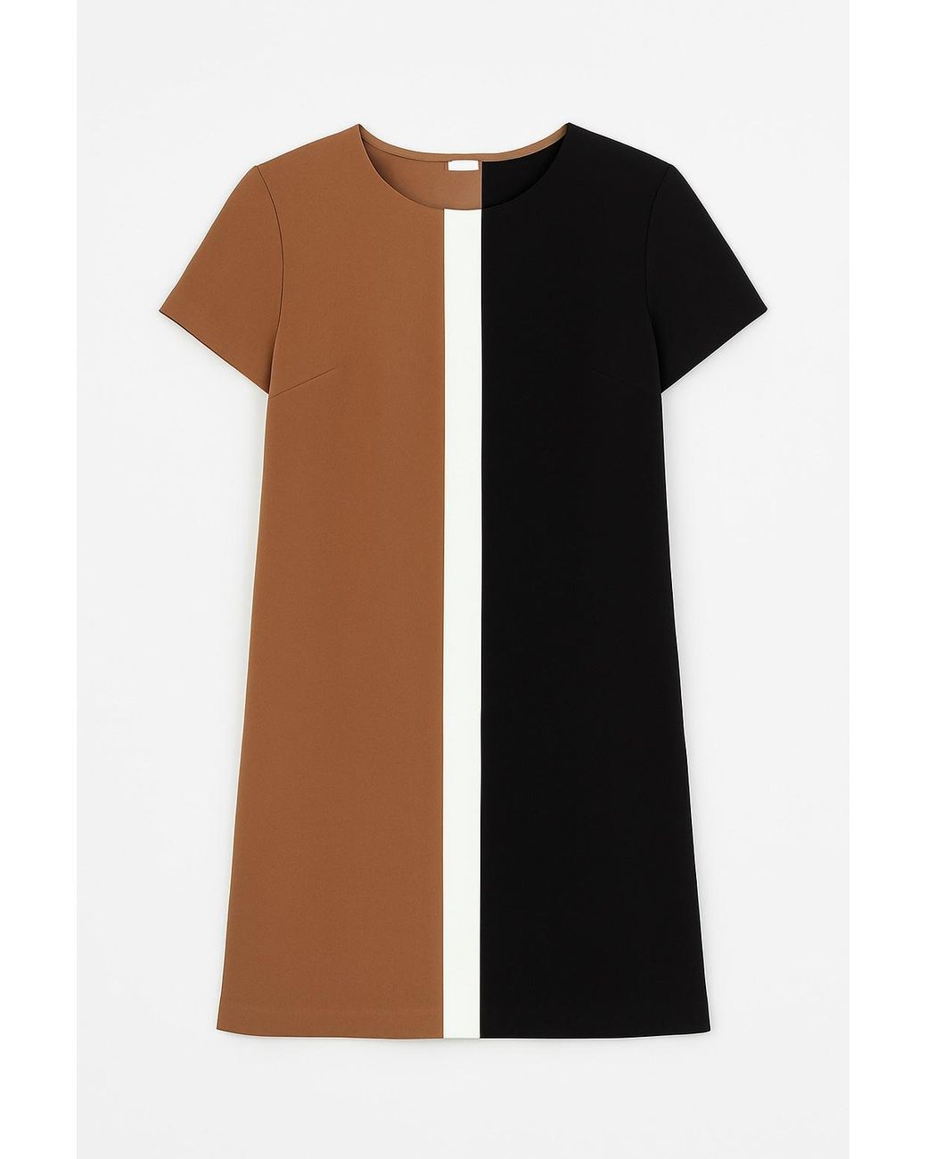 Conquista Black Straight Short Sleeve Dress