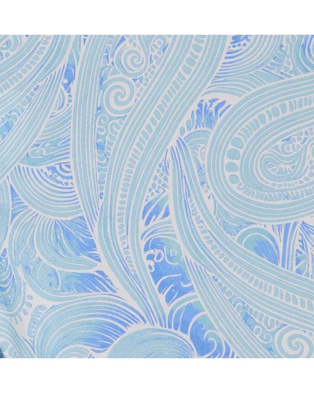 Lords of Harlech Blue Clyde Marakesh Paisley Flat Front Short for men