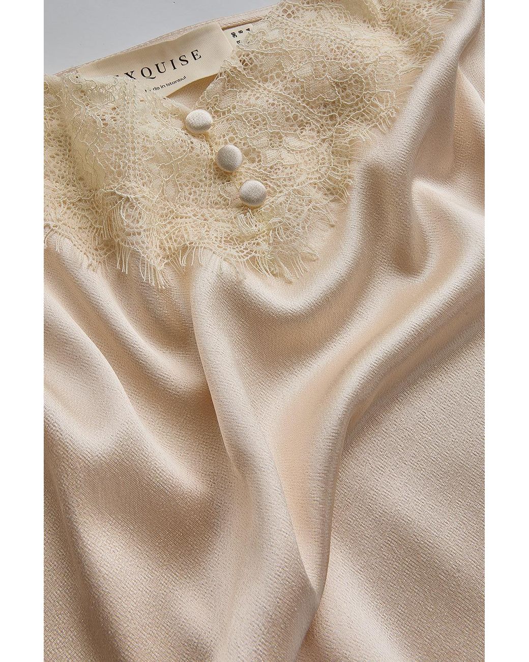 Exquise Natural Neutrals Adalynn Adjustable Thin Strap Blouse
