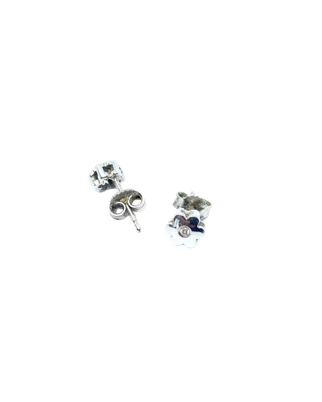 Tg-Jewellery by Tamara Gervasio Metallic Flower Diamond Stud Earrings