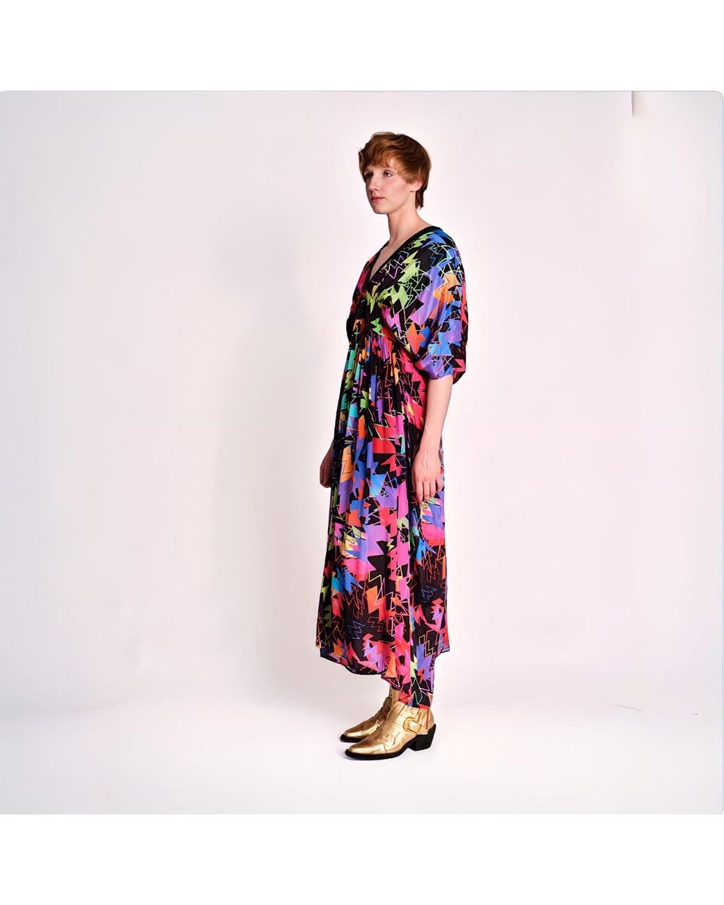 Any Old Iron Red Zowie Kaftan Dress