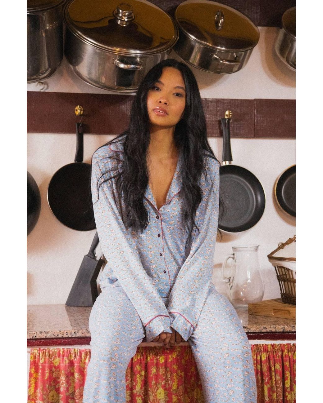 Wild Lovers Blue Edwina Pyjama Shirt