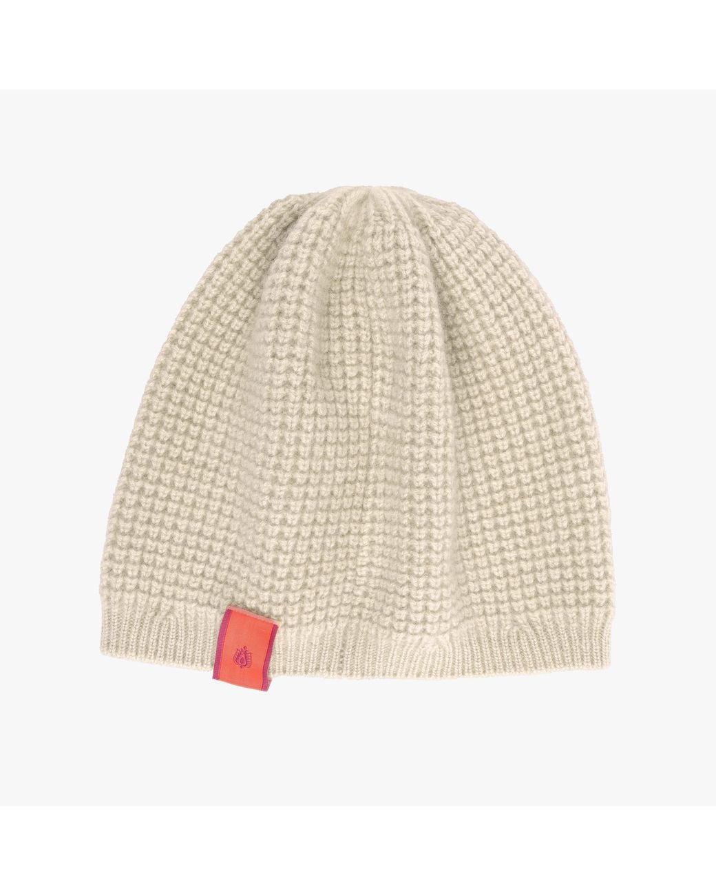 Pink Maharani Natural Knitted Winter Beanie – Ivory