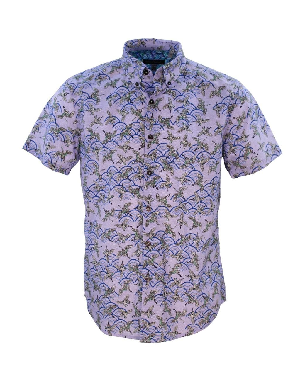 Lords of Harlech Blue Tim Crane Clouds Lilac for men