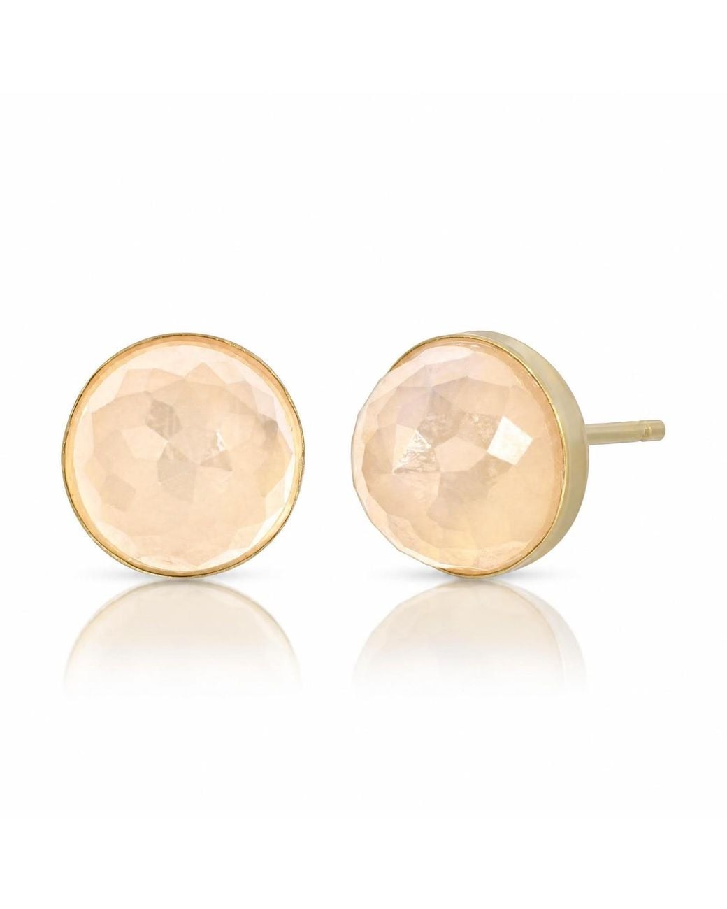 Heather Hawkins Jewelry Natural Babe Dome Faceted Gemstone Earrings