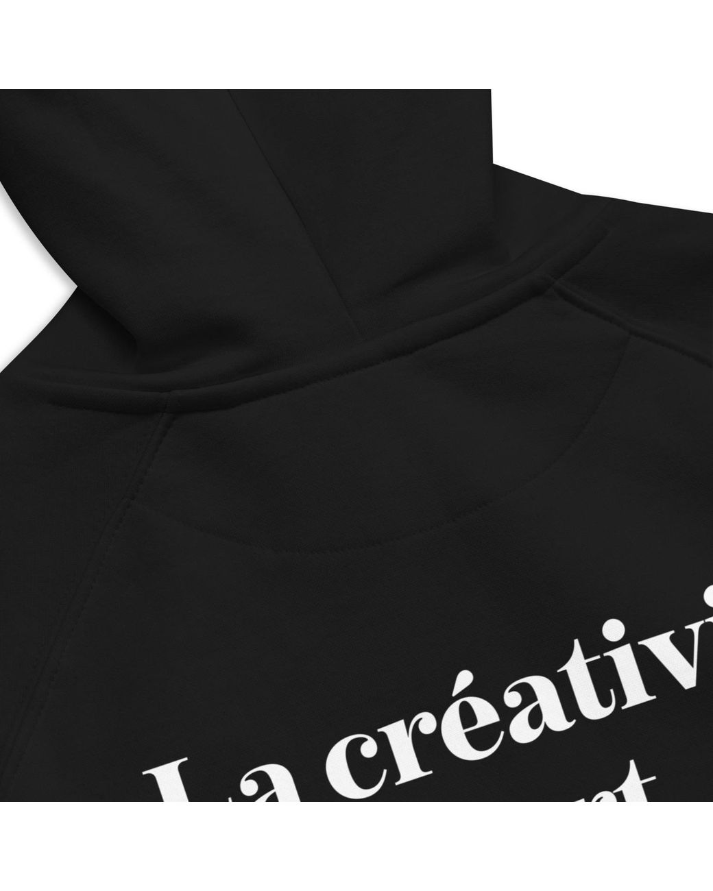 Anchor and Crew Black Make Art Creative Standard Organic Cotton Hoodie