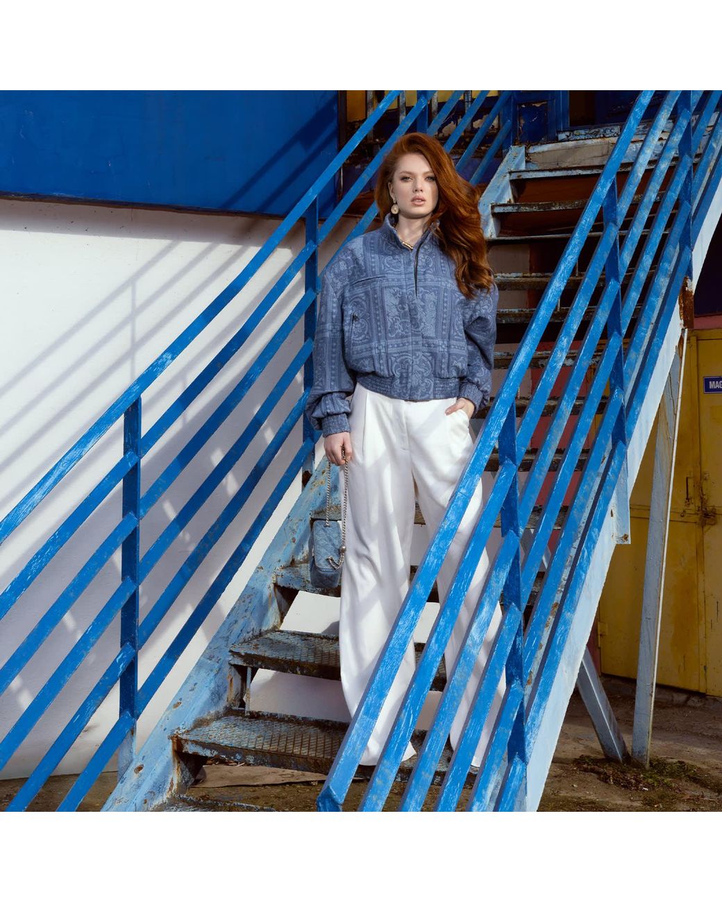 Mandragora White Naia Trousers