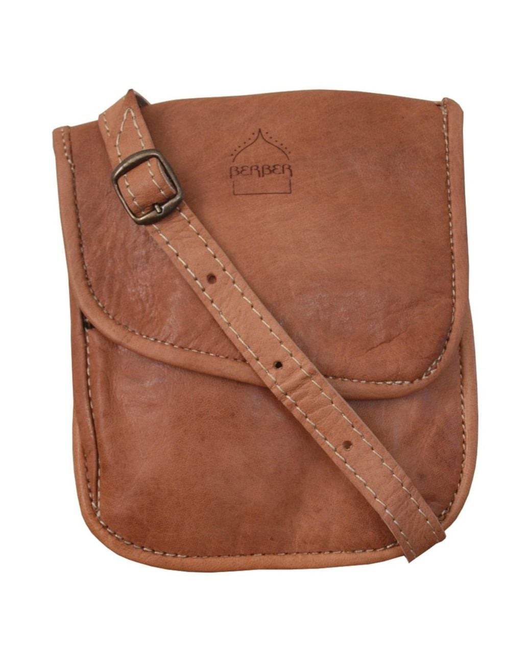 Berber Leather Brown Neutrals The Kenitra Travel Pouch