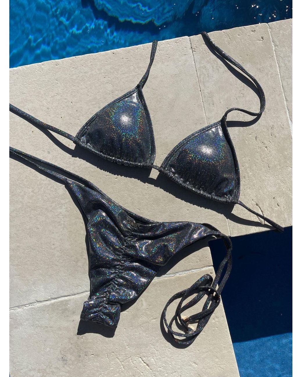 Enez Swim Blue Nova Triangle Bikini Top