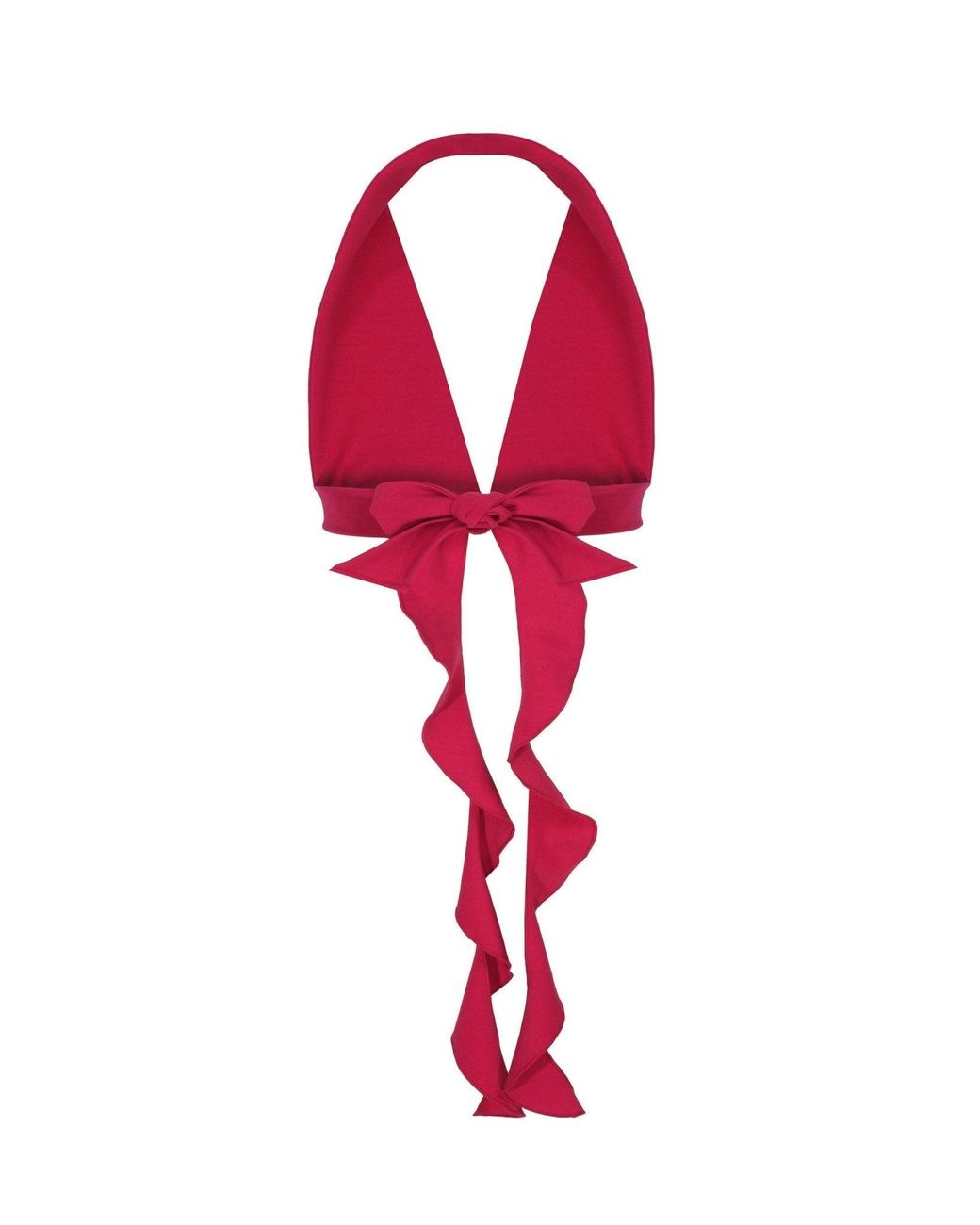 No'design Red Bustier With Rose Detail
