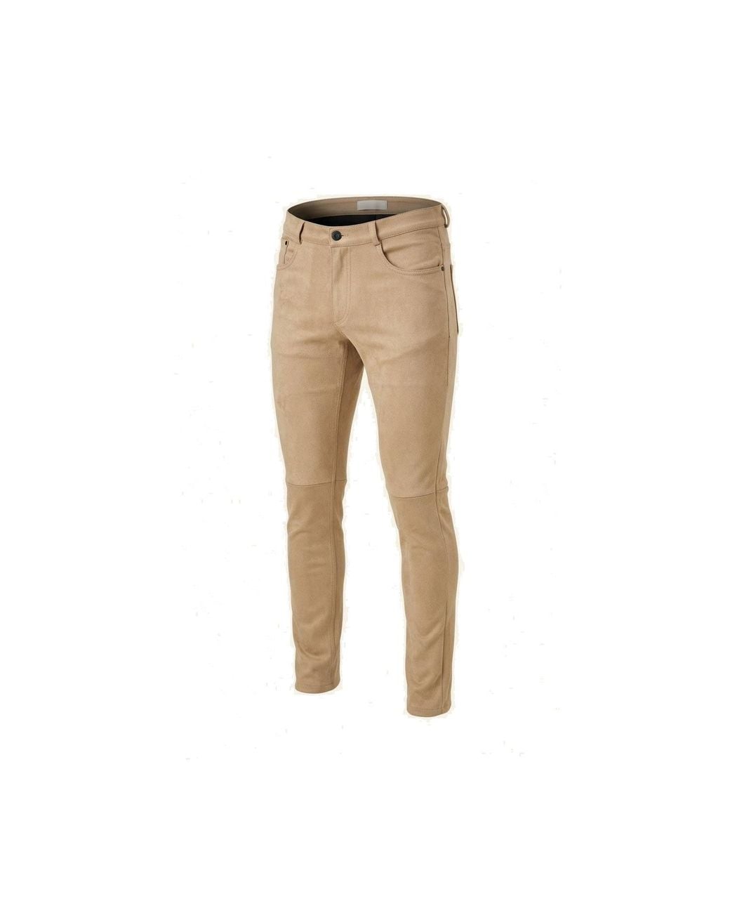 Ron Tomson Natural Neutrals Microsuede Lightweight Tapered Pants for men